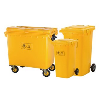 Yellow Plastic Dustbin